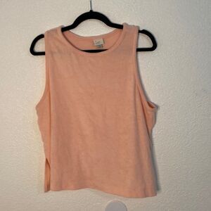 A New Day- peach terry cloths tank- size XL